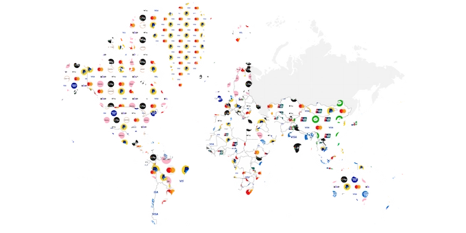 Global Payment Methods Coverage Map