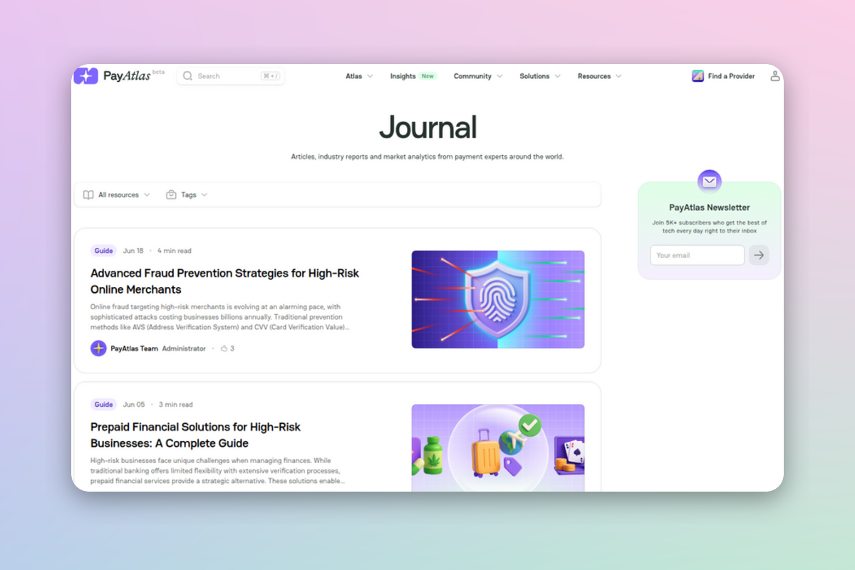 PayAtlas Journal