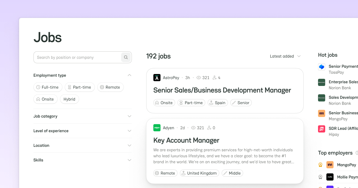 Jobs board